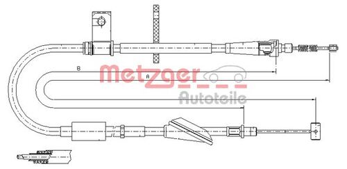 METZGER SEILZUG, FESTSTELLBREMSE 11.5746 