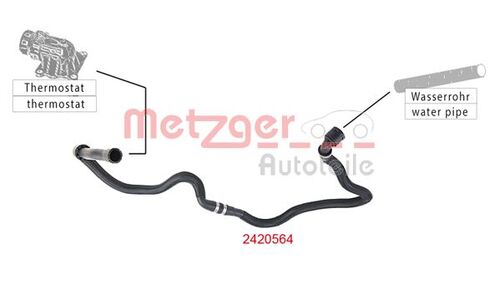 METZGER KÜHLERSCHLAUCH 2420564 