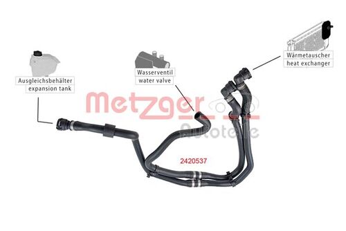 METZGER KÜHLERSCHLAUCH 2420537 