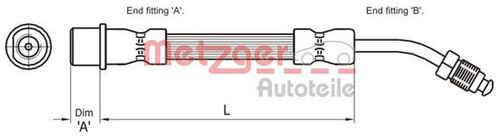 METZGER BREMSSCHLAUCH 4111108 