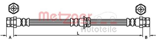 METZGER BREMSSCHLAUCH 4110119 