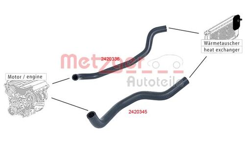 METZGER KÜHLERSCHLAUCH 2420345 