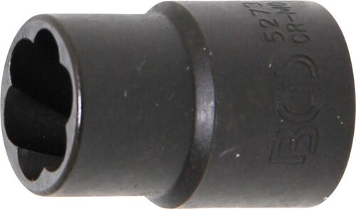 BGS Spiral-Profil-Steckschlüssel-Einsatz / Schraubenausdreher | Antrieb Innenvierkant 10 mm (3/8