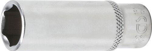 BGS Steckschlüssel-Einsatz Sechskant, tief | Antrieb Innenvierkant 6,3 mm (1/4