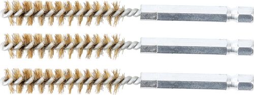 BGS Messingbürste | 10 mm | Antrieb Außensechskant 6,3 mm (1/4