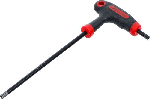 BGS Schraubendreher mit T-Griff und seitlicher Klinge | T-Profil (für Torx) mit/ohne Bohrung T30 7880-T30 