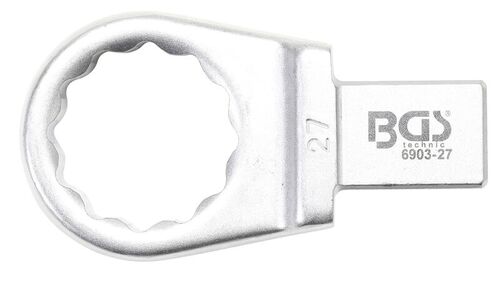 BGS Einsteck-Ringschlüssel | 27 mm | Aufnahme 14 x 18 mm 6903-27 