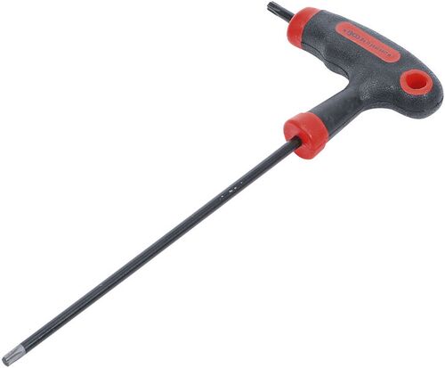 BGS Schraubendreher mit T-Griff und seitlicher Klinge | T-Profil (für Torx) mit/ohne Bohrung T25 7880-T25 
