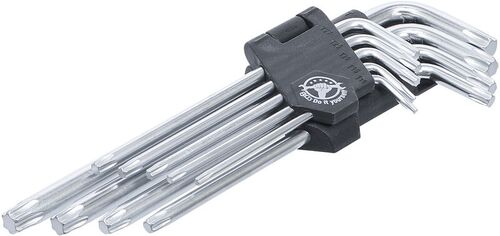 BGS Winkelschlüssel-Satz | lang | T-Profil (für Torx) T10 - T50 | 9-tlg. 816 