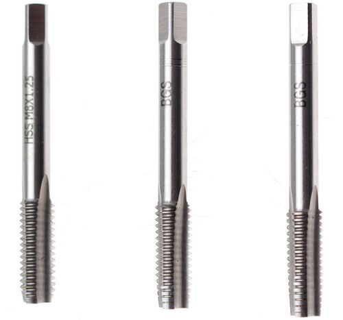 BGS Gewindebohrer-Satz | Vor-, Mittel- und Fertigschneider | HSS-G | M8 x 1,25 mm | 3-tlg. 934 
