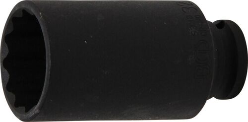 BGS Kraft-Steckschlüssel-Einsatz Zwölfkant | Antrieb Innenvierkant 12,5 mm (1/2