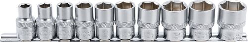BGS Steckschlüssel-Einsatz-Satz, Sechskant | Antrieb Innenvierkant 12,5 mm (1/2
