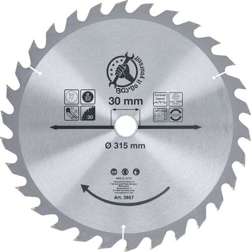 BGS Hartmetall-Kreissägeblatt | Ø 315 x 30 x 3,0 mm | 30 Zähne 3957 