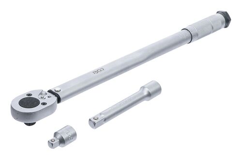 BGS Drehmomentschlüssel + Adapter + Verlängerung | 12,5 mm (1/2