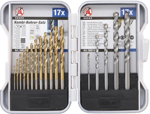 BGS Kombi-Bohrer-Satz | 1,5 - 10 mm | 17-tlg. 50818 
