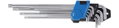BGS Winkelschlüssel-Satz | extra lang + extra kurz | T-Profil (für Torx) T10 - T50 | 9-tlg. 9375 