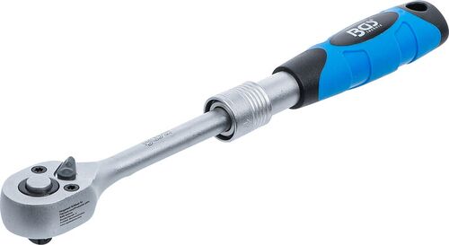 BGS Umschaltknarre, ausziehbar | Abtrieb Außenvierkant 6,3 mm (1/4