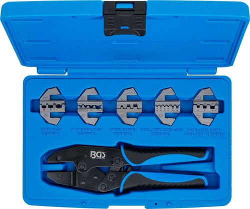 BGS Crimpzangen-Satz | mit 5 Paar Backen 1410 