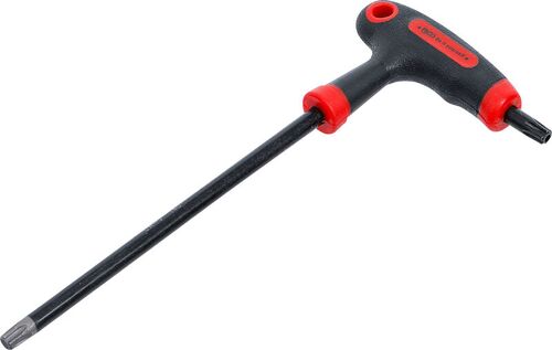 BGS Schraubendreher mit T-Griff und seitlicher Klinge | T-Profil (für Torx) mit/ohne Bohrung T40 7880-T40 