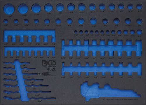 BGS Werkstattwageneinlage 3/3 | leer | für Art. 4020 4020-5 
