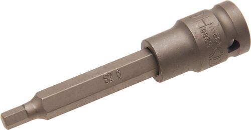 BGS Kraft-Bit-Einsatz | Länge 100 mm | Antrieb Innenvierkant 12,5 mm (1/2