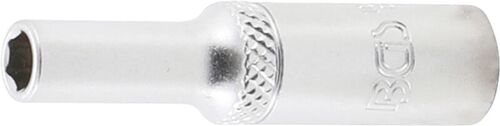 BGS Steckschlüssel-Einsatz Sechskant, tief | Antrieb Innenvierkant 6,3 mm (1/4