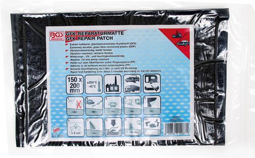 BGS GFK-Reparaturmatte | 150 x 220 mm 80601 