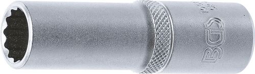 BGS Steckschlüssel-Einsatz Zwölfkant, tief | Antrieb Innenvierkant 12,5 mm (1/2