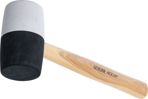 BGS Gummihammer | Hickory-Stiel | schwarz-weißer Kopf | Ø 63 mm | 840 g 1969 