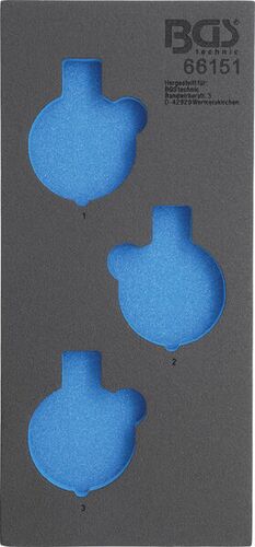 BGS Werkstattwageneinlage 1/3 | leer | für Art. 66151 66151-4 