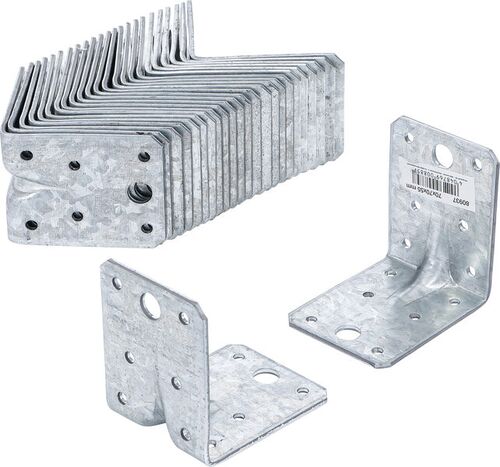 BGS Winkelverbinder | mit Sicke | 70 x 70 x 55 x 2,5 mm | Spar-Pack | 25 Stück 80937-25 