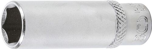 BGS Steckschlüssel-Einsatz Sechskant, tief | Antrieb Innenvierkant 6,3 mm (1/4