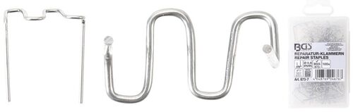 BGS Reparatur-Klammern | W-Form | Ø 0,8 mm | 100-tlg. 873-7 