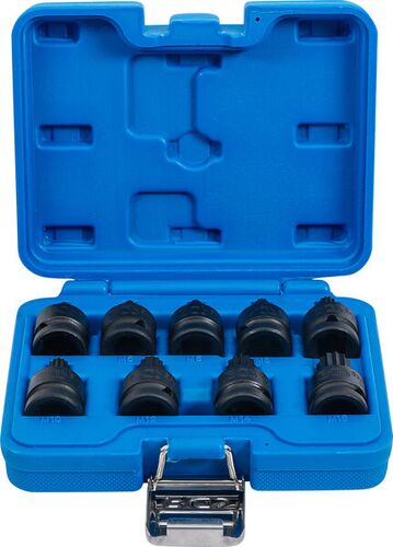 BGS Kraft-Bit-Einsatz-Satz | Antrieb Innenvierkant 12,5 mm (1/2