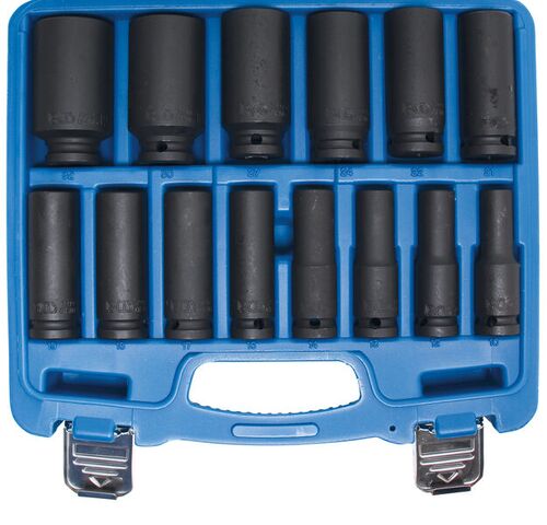 BGS Kraft-Steckschlüssel-Einsatz-Satz Sechskant | Antrieb Innenvierkant 12,5 mm (1/2