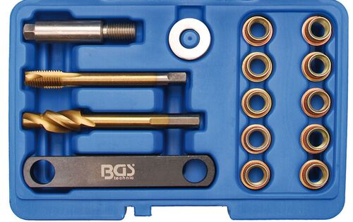 BGS Reparatur-Satz für Bremsgewinde | für VAG | M12 x 1,5 mm | 15-tlg. 8408 