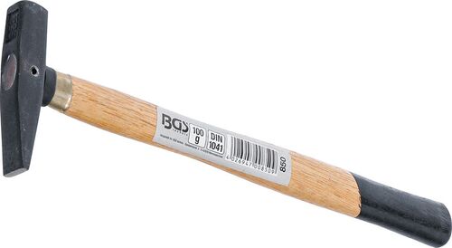 BGS Schlosserhammer | Holz-Stiel | DIN 1041 | 100 g 850 