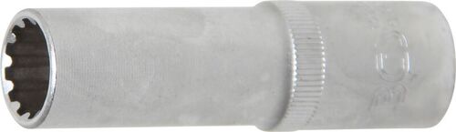 BGS Steckschlüssel-Einsatz Gear Lock, tief | Antrieb Innenvierkant 12,5 mm (1/2