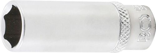 BGS Steckschlüssel-Einsatz Sechskant, tief | Antrieb Innenvierkant 6,3 mm (1/4