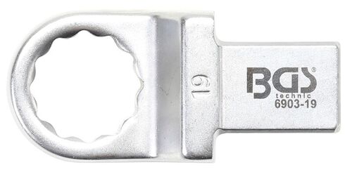 BGS Einsteck-Ringschlüssel | 19 mm | Aufnahme 14 x 18 mm 6903-19 