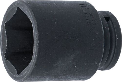 BGS Kraft-Steckschlüssel-Einsatz Sechskant, tief | Antrieb Innenvierkant 20 mm (3/4