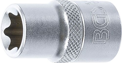 BGS Steckschlüssel-Einsatz E-Profil | Antrieb Innenvierkant 12,5 mm (1/2