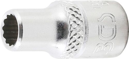 BGS Steckschlüssel-Einsatz Zwölfkant | Antrieb Innenvierkant 6,3 mm (1/4