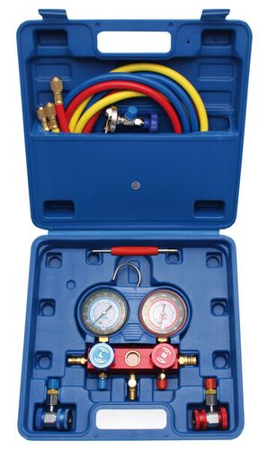 BGS Druckuhr-Armatur für Klimaanlagenprüfung 8425 