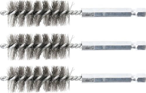 BGS Stahlbürste | 18 mm | Antrieb Außensechskant 6,3 mm (1/4