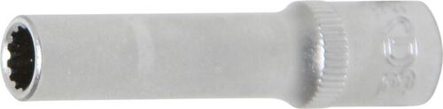 BGS Steckschlüssel-Einsatz Gear Lock, tief | Antrieb Innenvierkant 6,3 mm (1/4