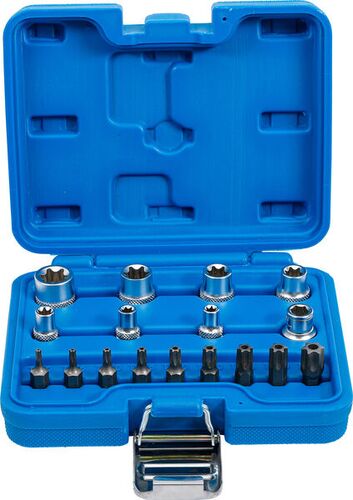 BGS Bit- und Steckschlüssel-Satz | E-Profil / T-Profil (für Torx) | 17-tlg. 5023 