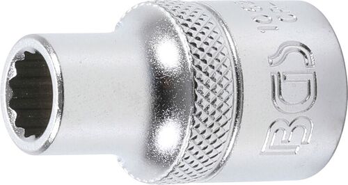 BGS Steckschlüssel-Einsatz Zwölfkant | Antrieb Innenvierkant 12,5 mm (1/2