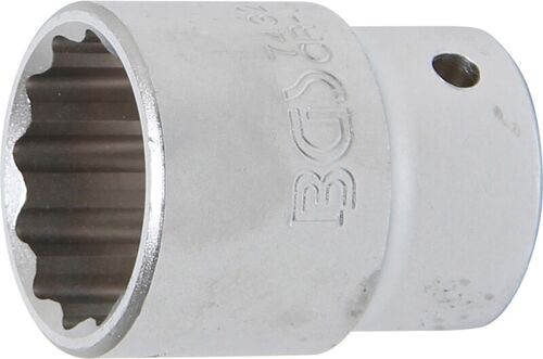 BGS Steckschlüssel-Einsatz Zwölfkant | Antrieb Innenvierkant 20 mm (3/4