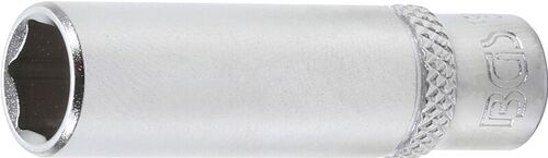 BGS Steckschlüssel-Einsatz Sechskant, tief | Antrieb Innenvierkant 6,3 mm (1/4